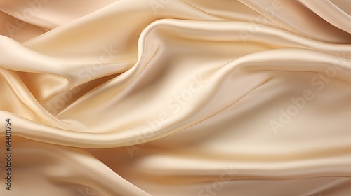 beige silk silk background - generative ai