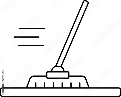 Floor Wiper Icon In Outline Style.