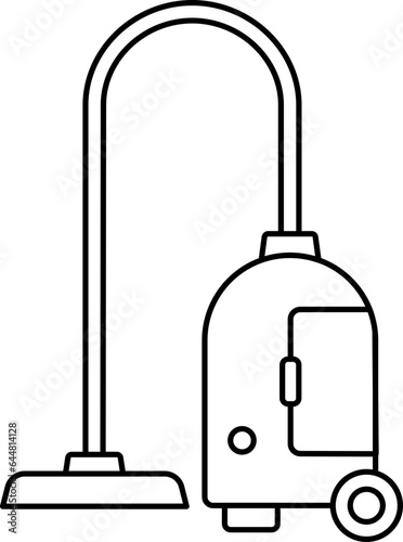 Vacuum Cleaner Icon In Outline Style.