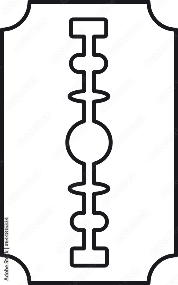 Razor Blade Icon In Flat Style. Razor Blade Icon In Flat Style.