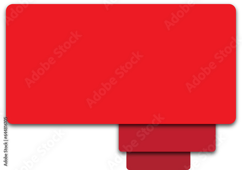 blank red sign