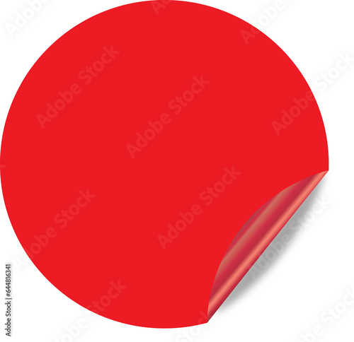 Red sticker