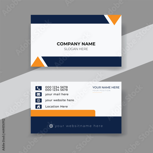 Corporate Business card design template, visiting card, business card template.