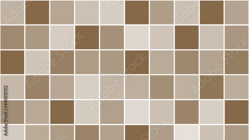 Brown abstract square mosaic background