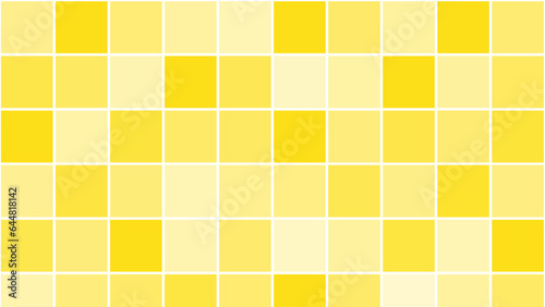 Yellow abstract square mosaic background