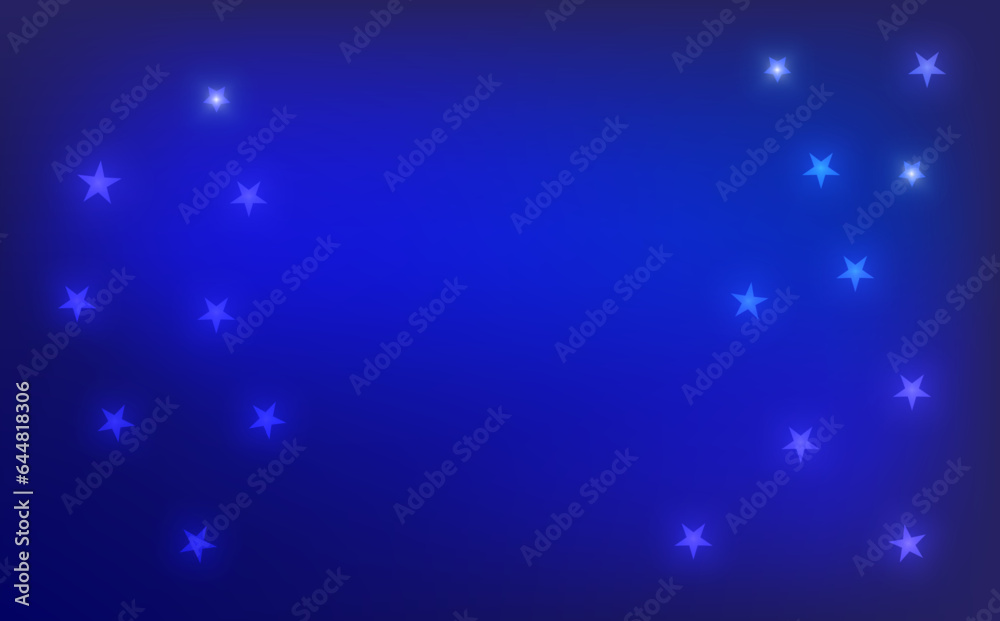 Naklejka premium blue background gradient starlight.Starry sky background. Starry sky illustration. Gradient.