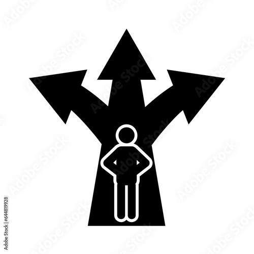 decision making vector icon