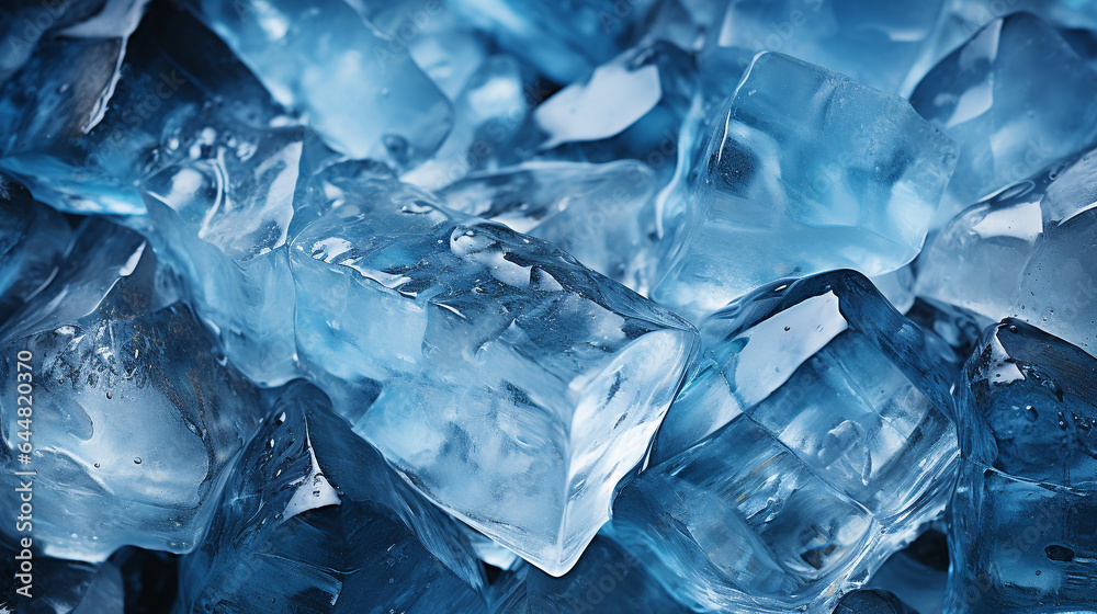Fresh ice cube background Fresh ice cube background