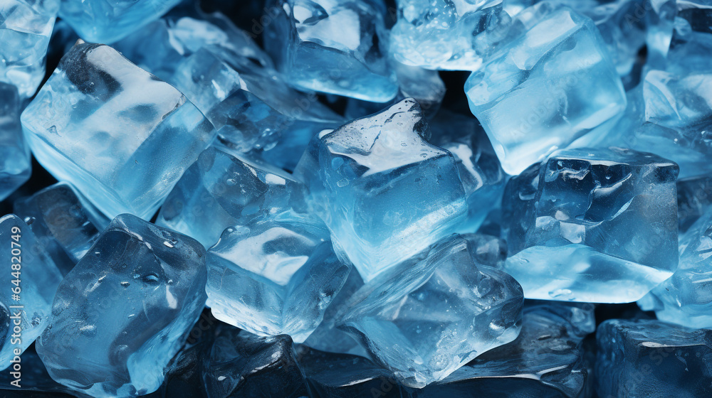 Fresh ice cube background Fresh ice cube background