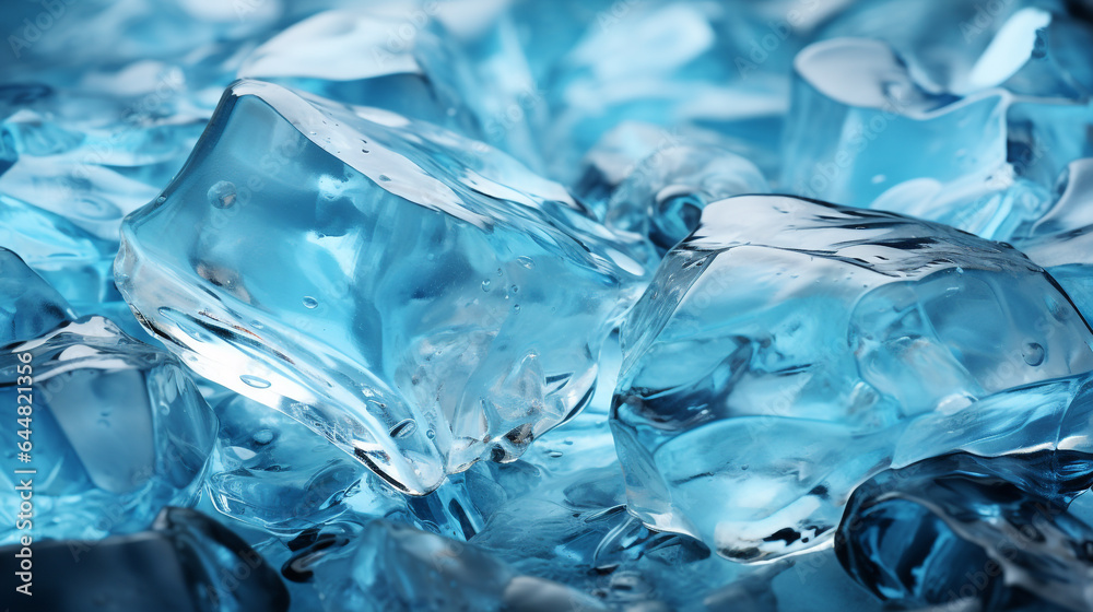 Obraz premium Fresh ice cube background