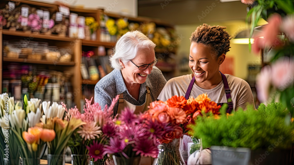 florist as he passionately works in his flower shop florist as he passionately works in his flower shop