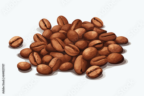 coffee beans vector flat minimalistic isolated illustration