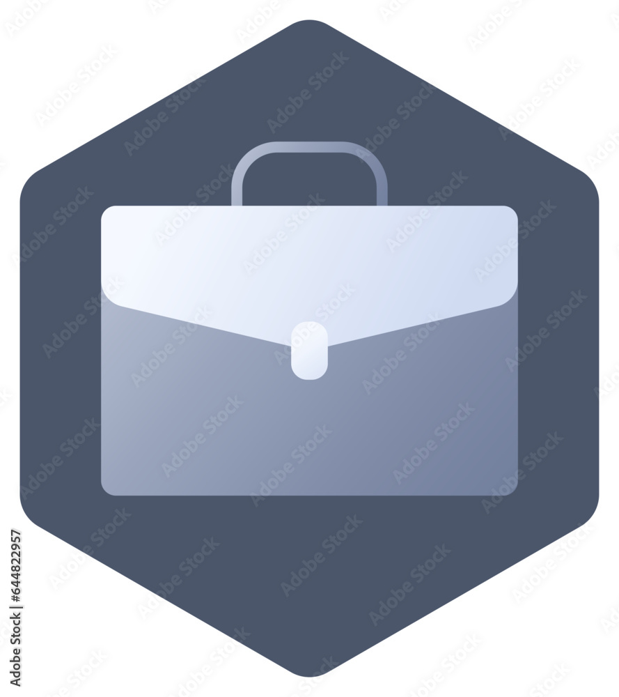 Illustration Of Briefcase Icon Or Symbol On Blue Background. Illustration Of Briefcase Icon Or Symbol On Blue Background.