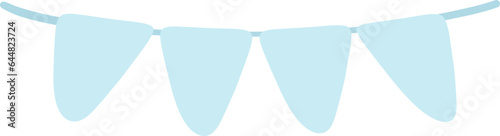 baby shower boy blue garland