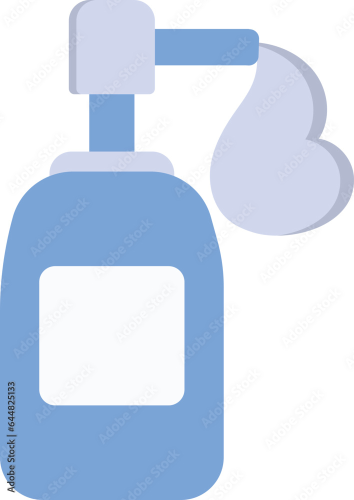 Soap Dispenser Icon In Blue And White Color. Soap Dispenser Icon In Blue And White Color.