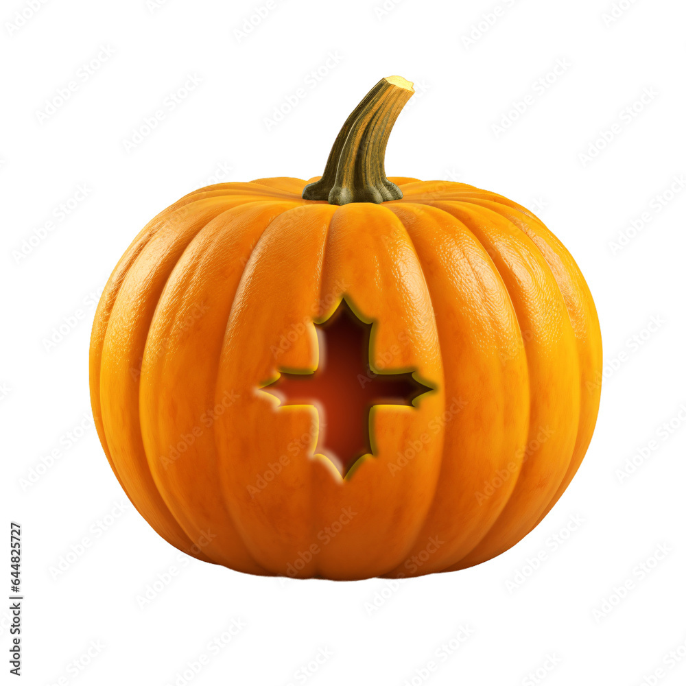 Obraz premium Halloween pumpkin font plus sign, + symbol. Isolated on transparent background. 