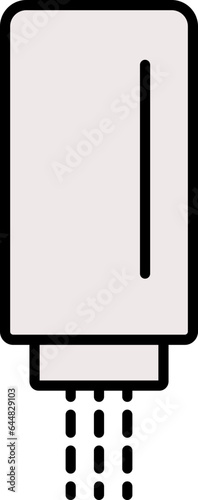 Sprinkle Shaker Bottle Icon In White Color.