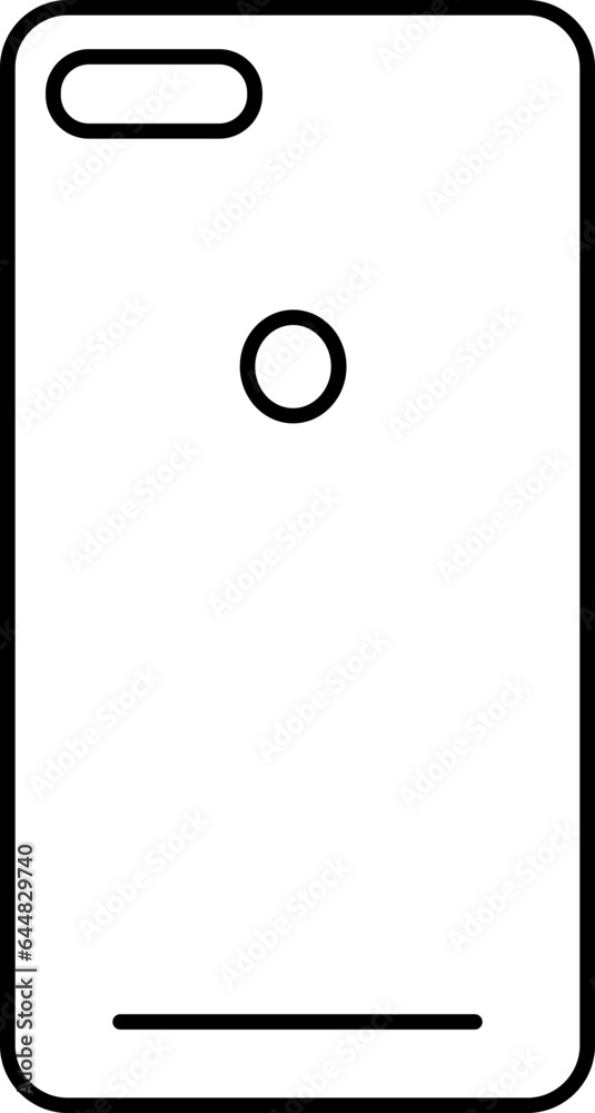 Illustration of Phone Case Icon In Line Art. Illustration of Phone Case Icon In Line Art.
