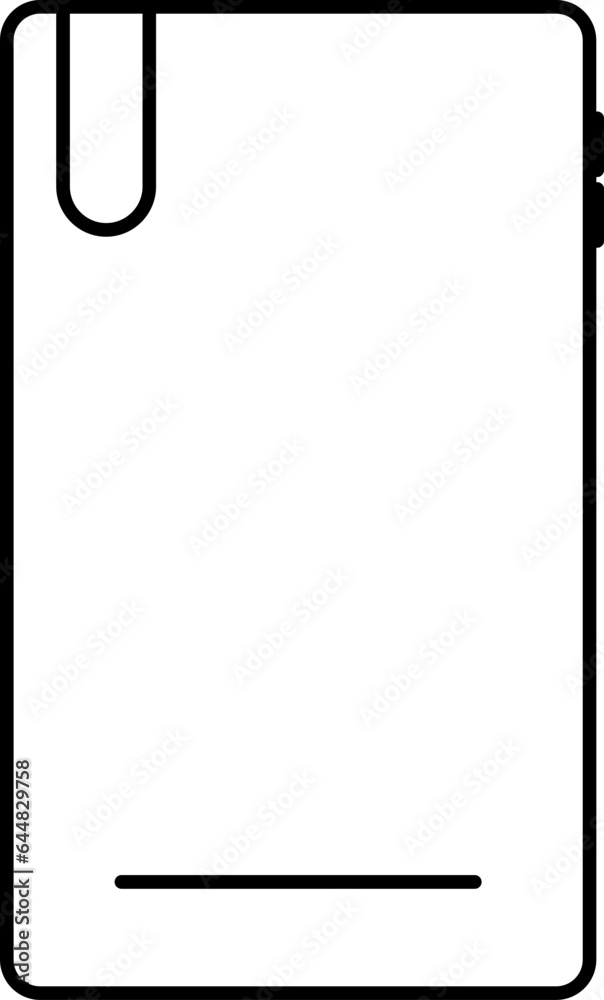 Isolated Phone Case Icon In Line Art. Isolated Phone Case Icon In Line Art.