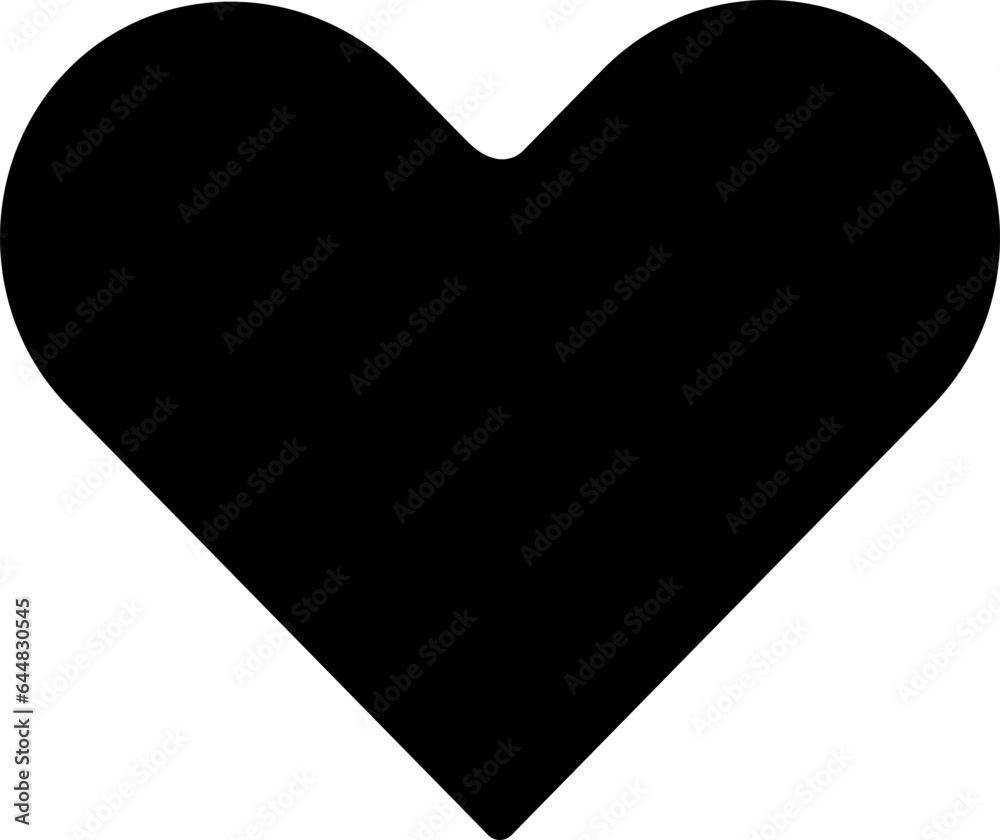 Heart Or Favorite Icon In Glyph Style. Heart Or Favorite Icon In Glyph Style.
