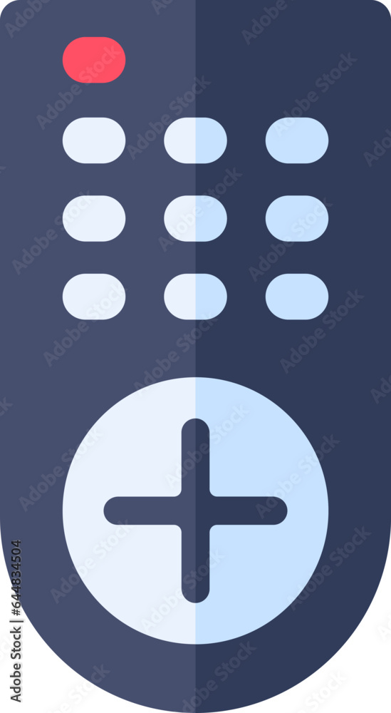 Fototapeta premium Remote Icon In Blue Color.