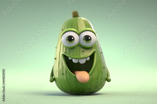 cute vegetable 3d style Made with Generative AI