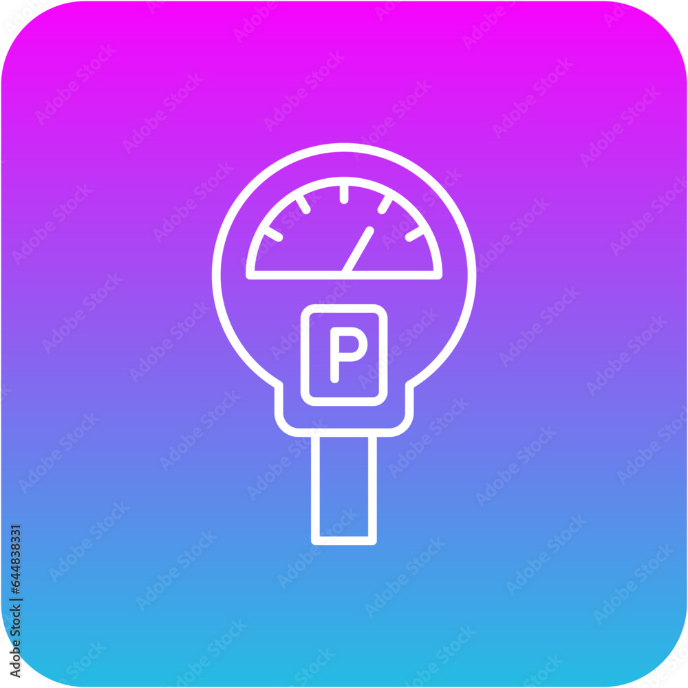 Fototapeta premium Parking Meter Icon