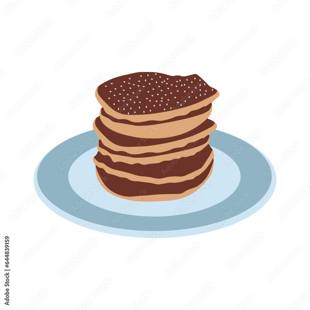 Collection of National Pancake Day Elements for template design Collection of National Pancake Day Elements for template design