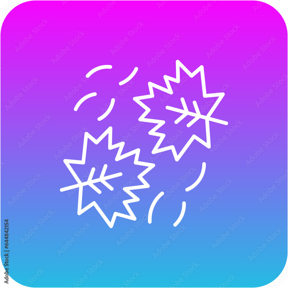 Leaves Falling Icon Leaves Falling Icon