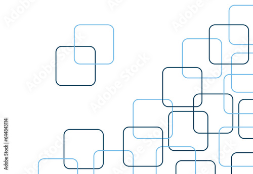 abstract blue background, loft style squares