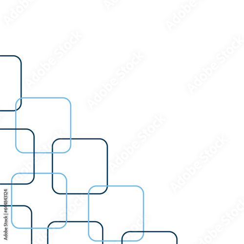 abstract blue background, loft style squares