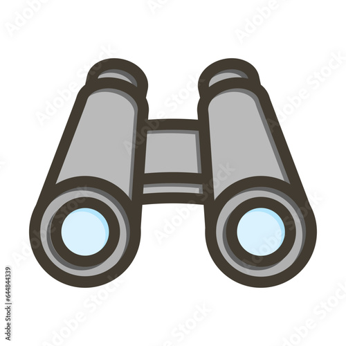Sightseeing Vector Thick Line Filled Colors Icon Design Vector Thick Line Filled Colors Icon Design