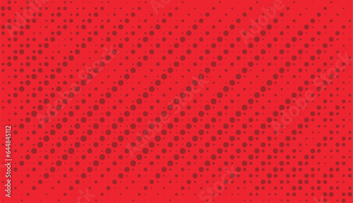 Red comic halfton background vector