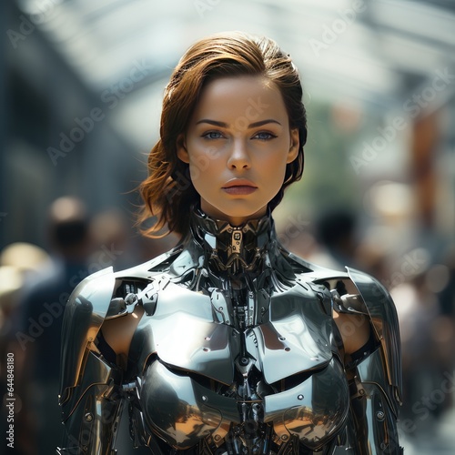 Futuristic Beauty: Captivating Girl Humanoid Robot