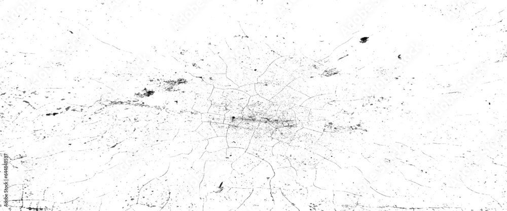 Distress and grunge effect concept, abstract illustration surface dust and rough dirty wall background, overlay distress grain monochrome design, Vector.