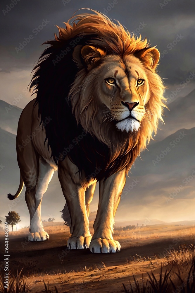 Obraz premium lion wallpaper