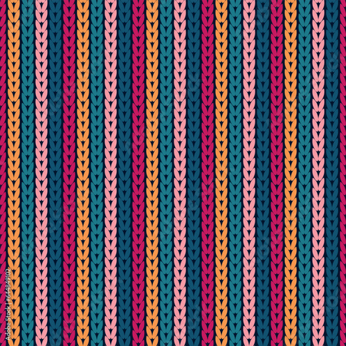 Knitted seamless background pattern