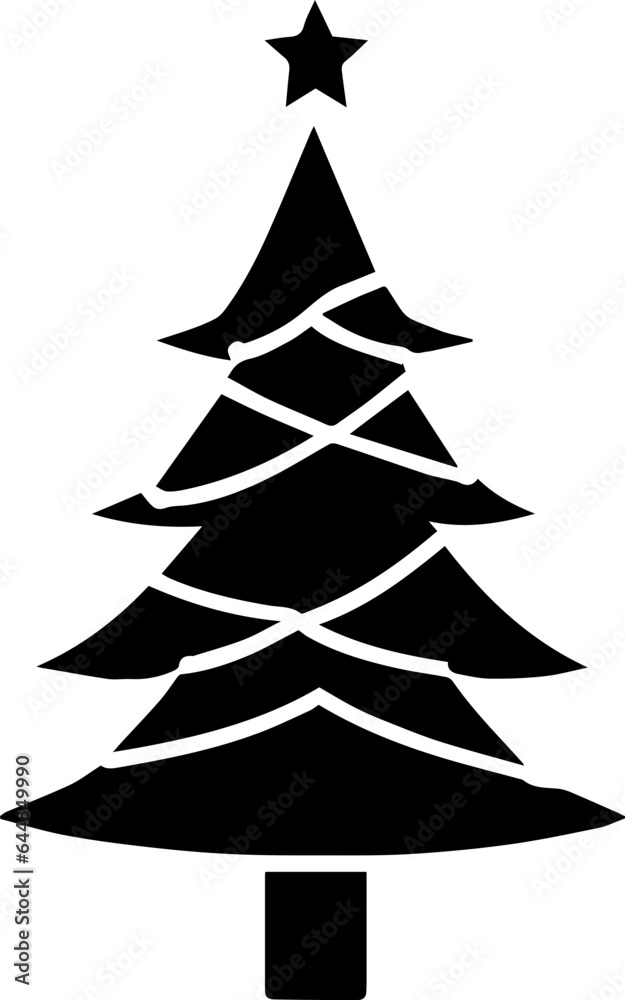 Fototapeta premium Christmas tree icon 3