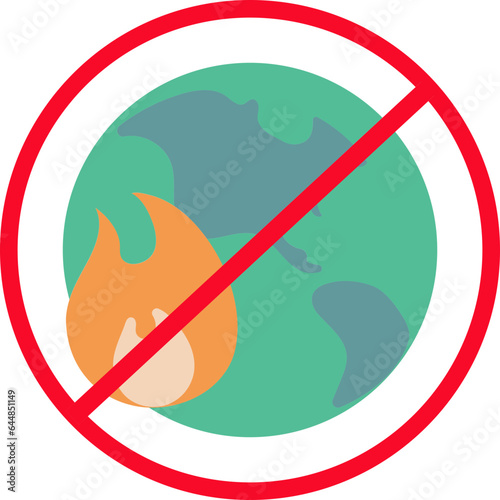Colorful Save Earth Icon Or Symbol.