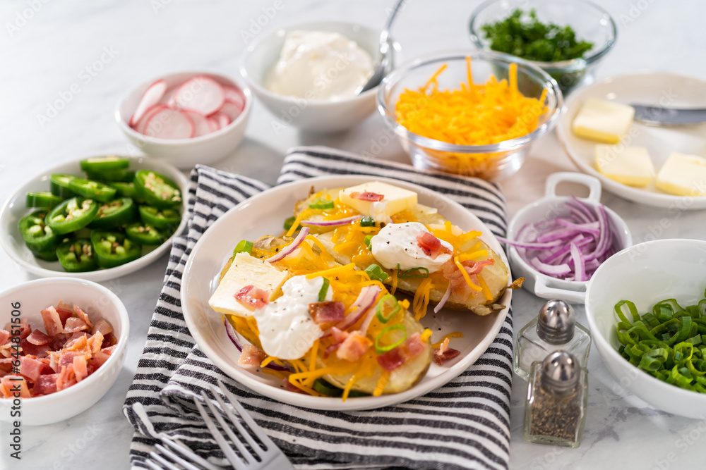 Pressure Cooker Baked Potatoes