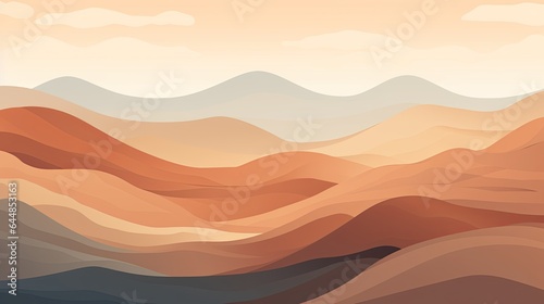 Beautiful mountains landscape. Nature background. Vector illustration for backdrops  banners  prints  posters  murals and wallpaper design.