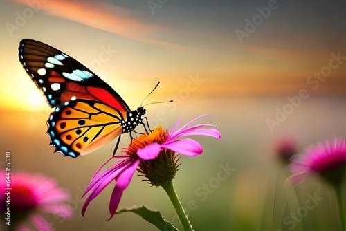 butterfly on flower © Sareema
