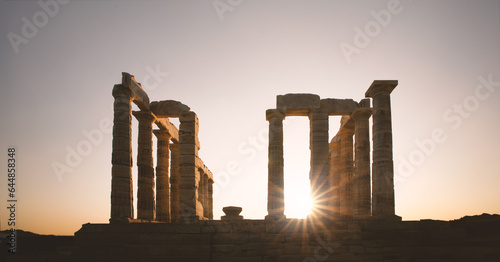 Bild auf Leinwand Tempel des Poseidon