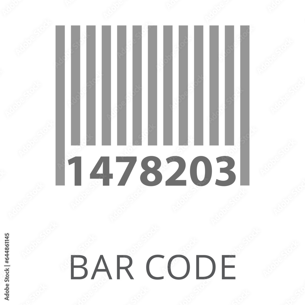 Barcode of product in store flat vector icon. Cartoon drawing or illustration of symbol for digital information about product on white background. Commerce, shopping concept Barcode of product in store flat vector icon. Cartoon drawing or illustration of symbol for digital information about product on white background. Commerce, shopping concept