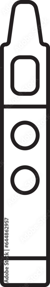 Isolated E Cigarette Icon In Linear Style. Isolated E Cigarette Icon In Linear Style.
