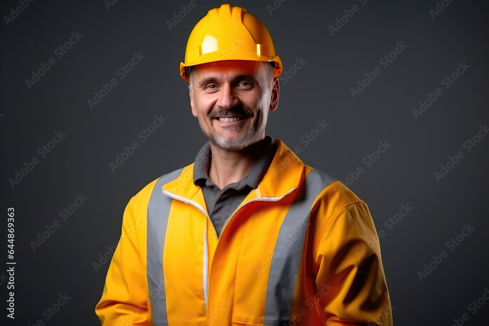 Hard Hat Hero: Industrial Worker Portrait Hard Hat Hero: Industrial Worker Portrait