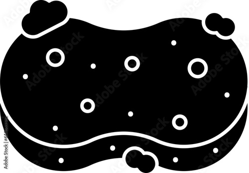 Sponge Icon In B&W Color.