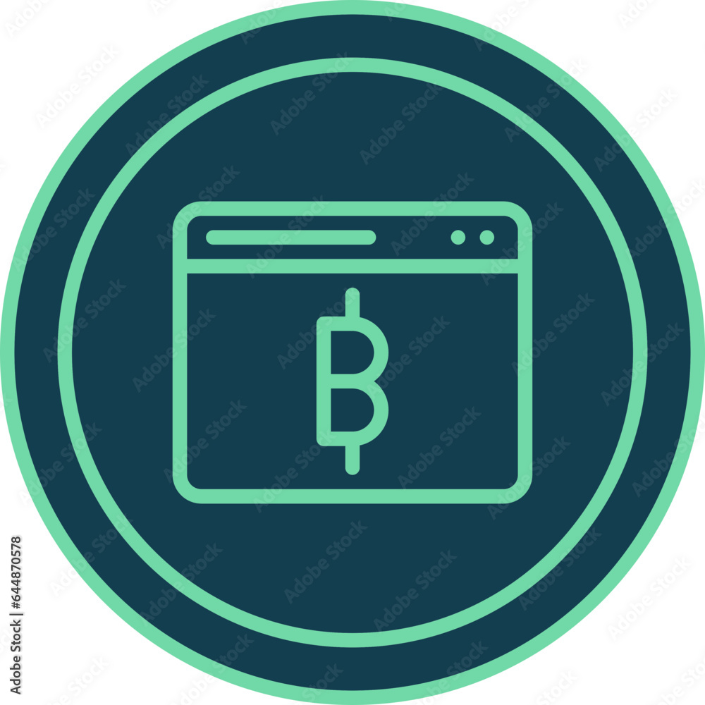 Bitcoin Symbol Page For Cryptocurrency Website Green Icon. Bitcoin Symbol Page For Cryptocurrency Website Green Icon.