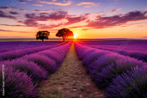 Violet Fields of Lavender © Andrii 