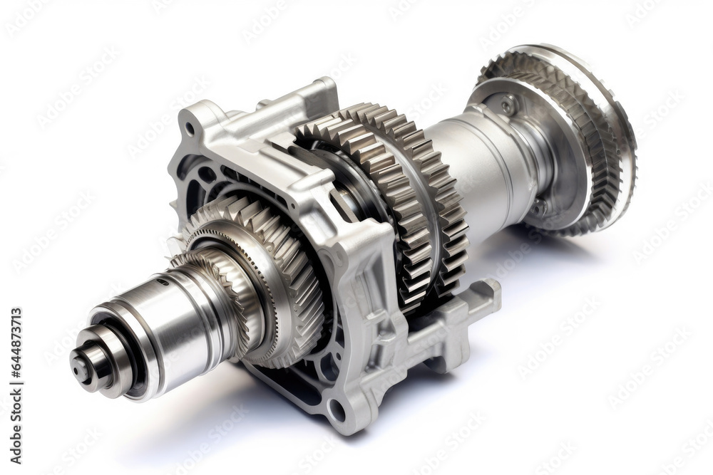 Automobile Transmission Isolated on White Automobile Transmission Isolated on White